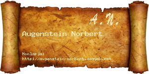 Augenstein Norbert névjegykártya